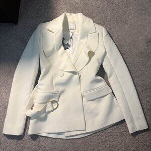 Acler Langley Jacket Ivory US 2
